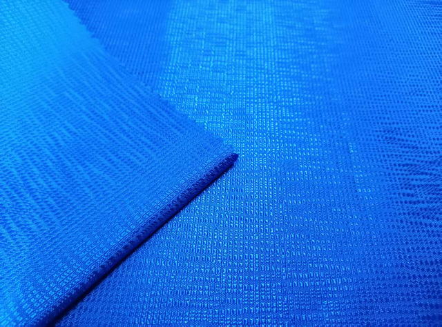 Bright bark crepe polyester fabric