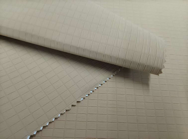 T8 Double Layer Check polyester fabric