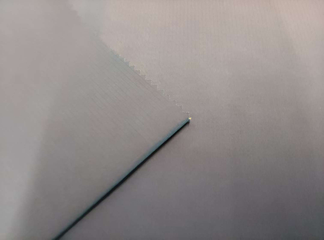 Nylon-Polyester Cationic Double-line Check Three-proof Fabric