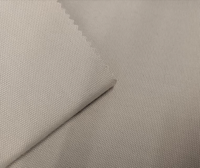 RPET brushed polycanvas polyester fabric.