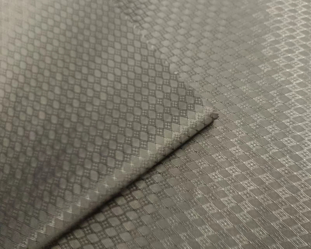 Recycled 70D nylon fabric diamond jacquard