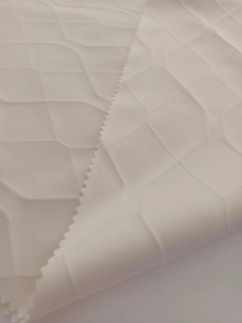 50D polytwill diamond dobby polyester fabric.