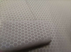 300T Polyester fabric Pongee with Three-Line Embossed Grid and Heat-Pressed Honeycomb Pattern