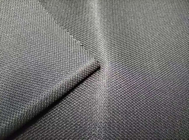 300D elastic filament with left and right twill pattern polyester fabric