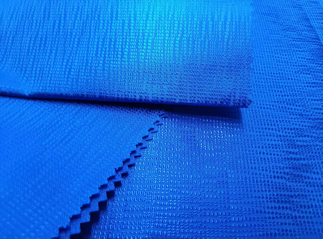 Bright bark crepe polyester fabric