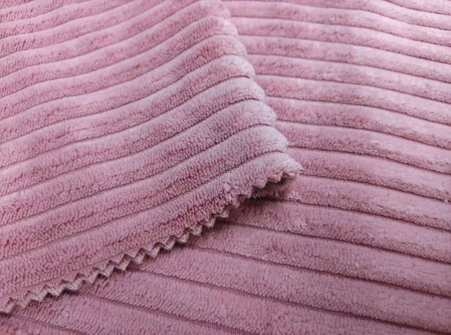 2.5 stripe corduroy polyester fabric