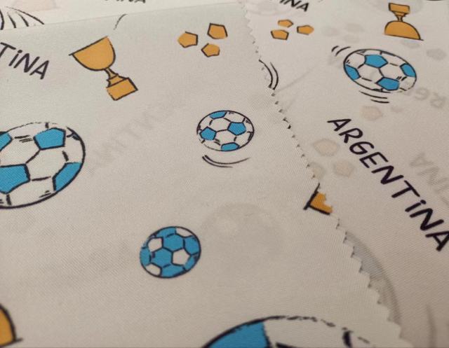 Printed 300D oxford polyester fabric(football trophies)