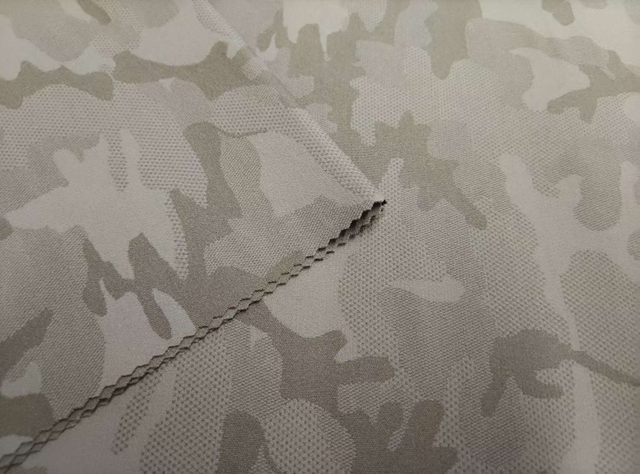 Knitted Jacquard with Camouflage Pattern nylon fabric