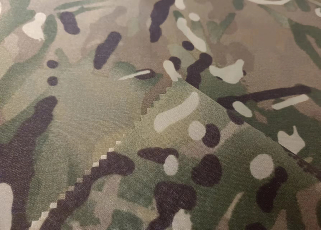210D nylon with water printed pattern and silicon coating