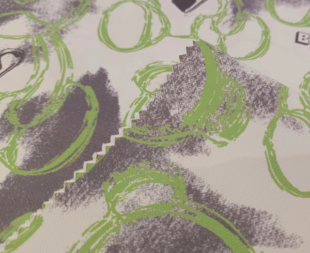 900D stick-off paper printed bear polyester fabric