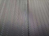 400D filament with horizontal wide spaced toothed pattern polyester fabric
