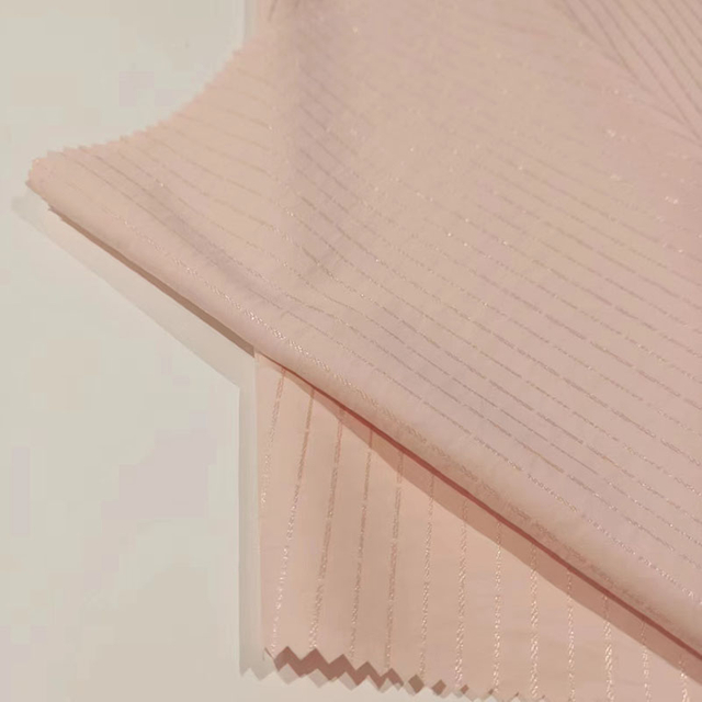 Shiny Yarn Weaved Stripe Weaved Polyester
