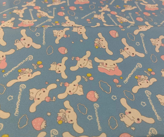Printed 300D oxford polyester fabric(rabbit)