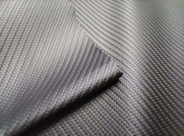 RPET600D double-side recycled TPU with debossing, matte surface polyester fabric