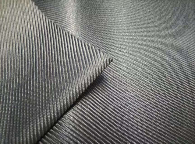 600D elastic filament twill weave polyester fabric