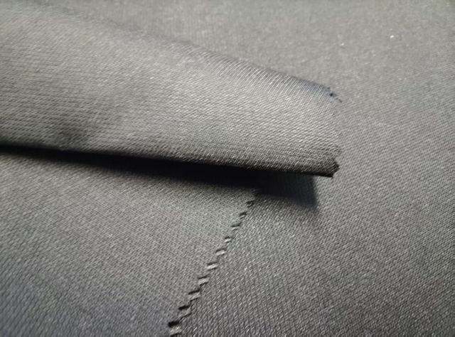 300D elastic filament with horizontal stripe jacquard pattern 