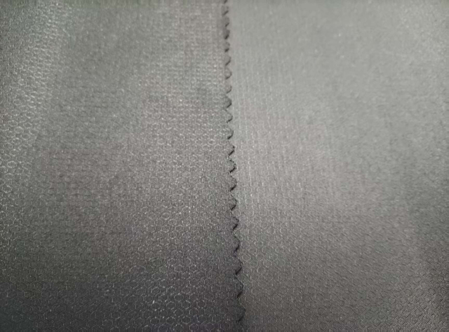 75D Dull-finish Polyester fabric Pongee with Hexagonal Grid Pattern