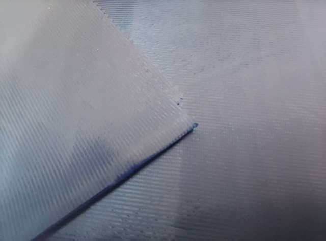 Hidden stripe check polyester fabric