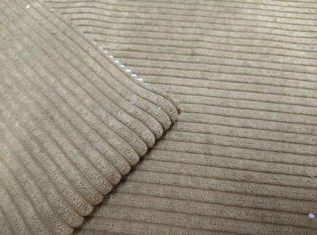 4.5 striped corduroy knitted composite polyester fabric