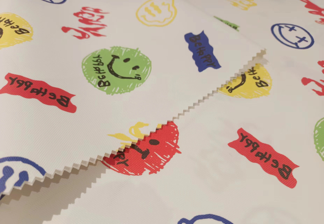 900D paste-off paper print abstract sun polyester fabric