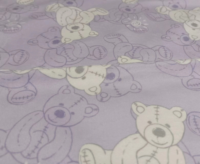 RPET velvet with digital printed pattern polyester fabric