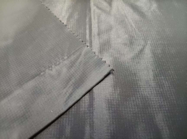 210T/0.2 semi-dull filament check nylon Fabric taffeta