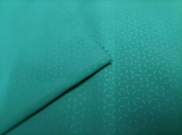 RPET 75D peach skin polytwill with heat press print polyester fabric