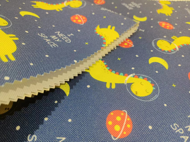 Printed RPET 600D oxford polyester fabric（starry sky)