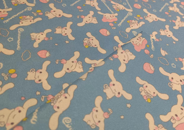 Printed 300D oxford polyester fabric(rabbit)