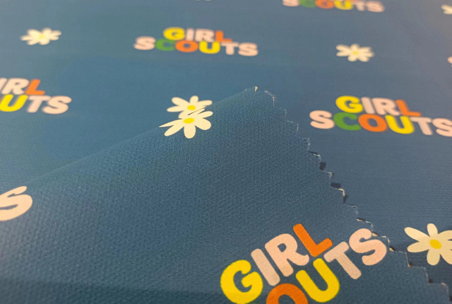 900D paste-off paper prints color letters polyester fabric