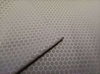 300T Polyester fabric Pongee with Three-Line Embossed Grid and Heat-Pressed Honeycomb Pattern
