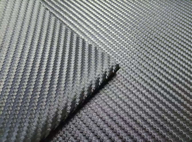 RPET600D double-side recycled TPU with debossing on face shiny effect polyester fabric