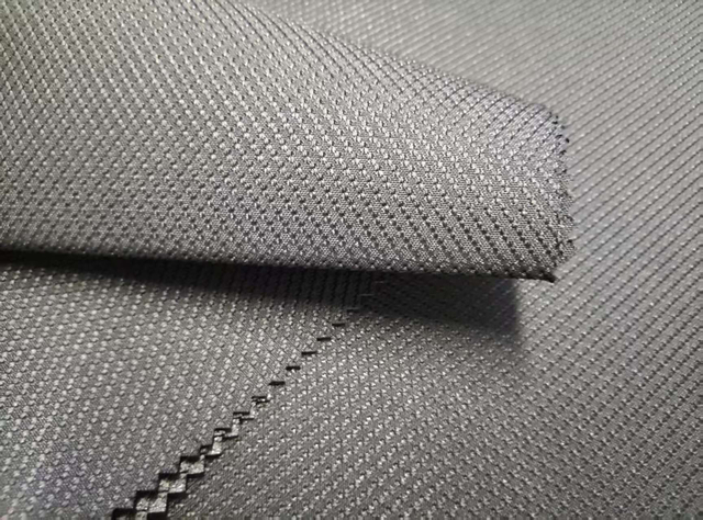 300D elastic filament with jacquard twill pattern polyester fabric