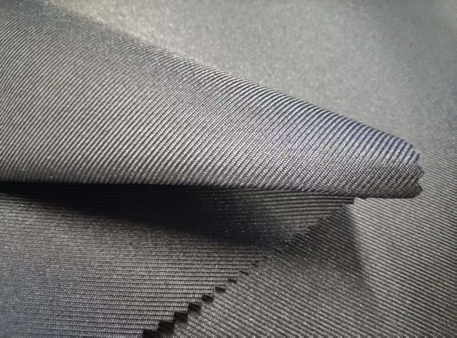 300D elastic filament with glossy twill pattern