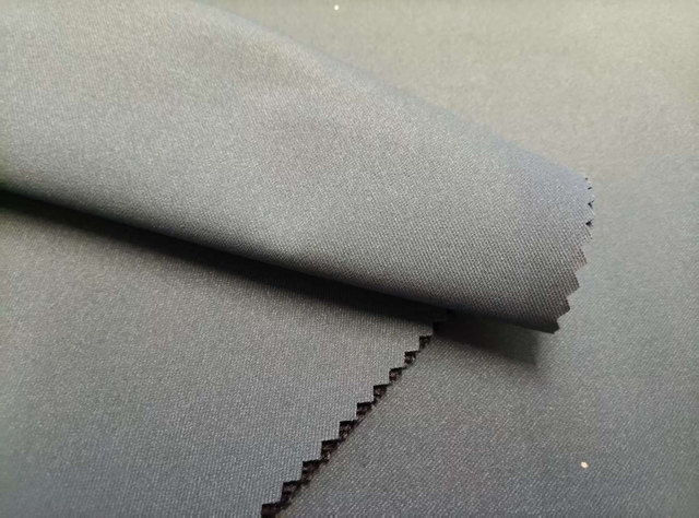 75D fully twisted Solana cavalry twill composite 120G jacquard polyester fabric