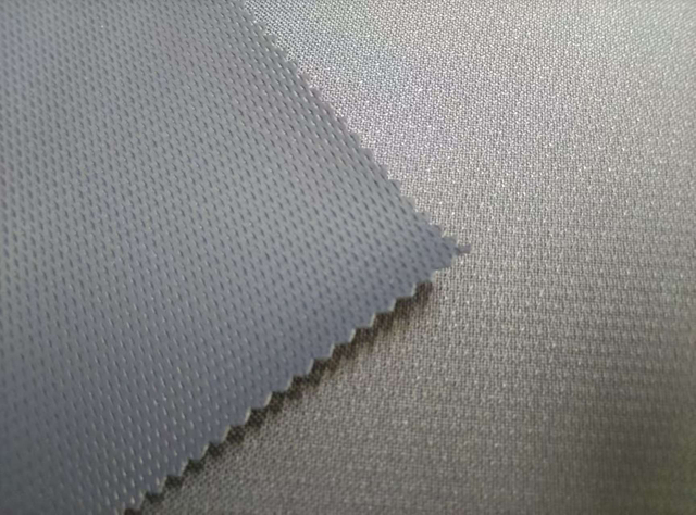 600D TPE with Pressed Hollow Diamond Pattern polyester fabric