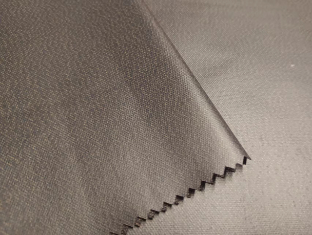 RPET doped dyed 150D with PU coating on top polyester fabric