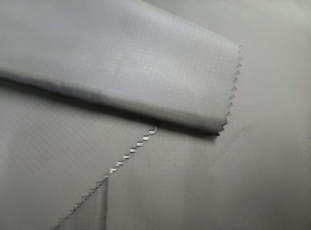 50D Fully Recycled 0.3 Check polyester fabric