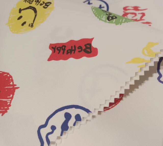 900D paste-off paper print abstract sun polyester fabric