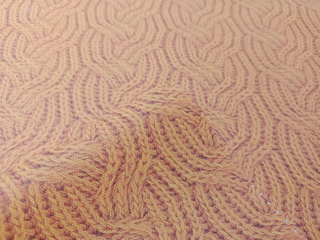 900D stick-off paper printed sweater pattern polyester fabric