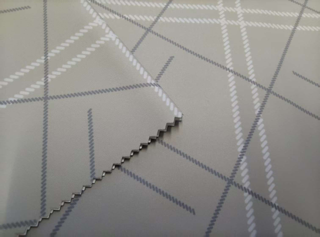 75D warp and weft T8 film lamination line pattern printing polyester fabric