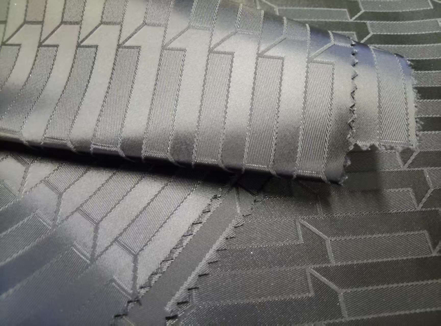 Nylon Medium Twill Jacquard with Numerical Grid Patterns