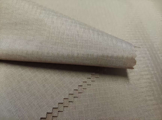 Biobased Corn Kernel Bullet Spun Nylon fabric 56 Double-Line 0.3mm Grid 
