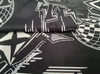 50D Polyester fabric Jacquard Printed