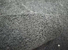 Teddy textured black polyester fabric