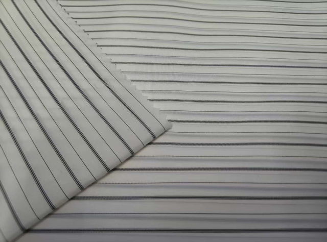 Multi line vertical grid cloth polyester fabric