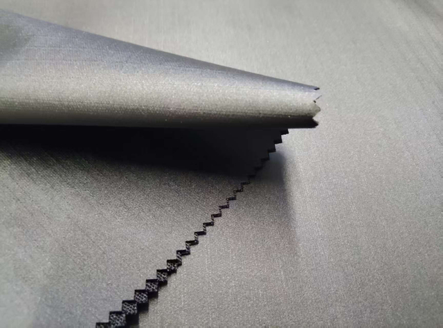 600D double-line grid with TPU lamination polyester fabric