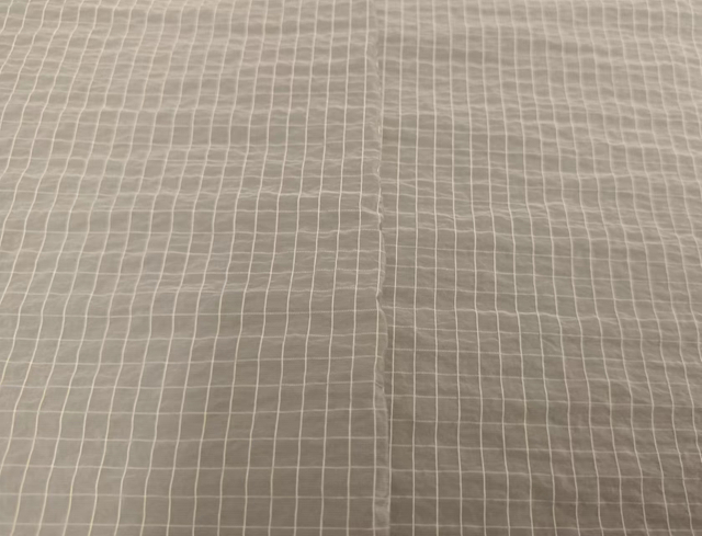 Nylon fabric ripsotp with wrinkle effect