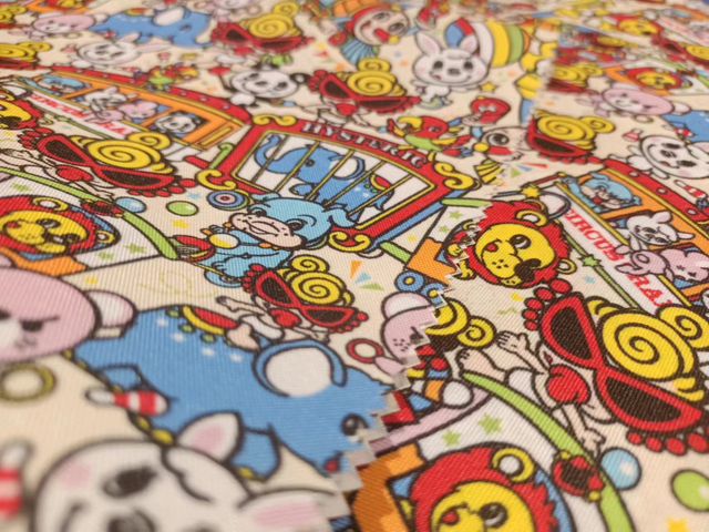 Printed 300D oxford polyester fabric