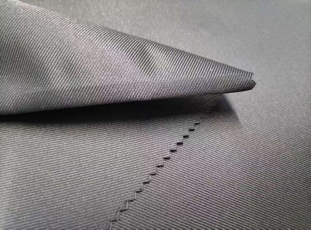 150D Twill Weave Black Yarn polyester fabric